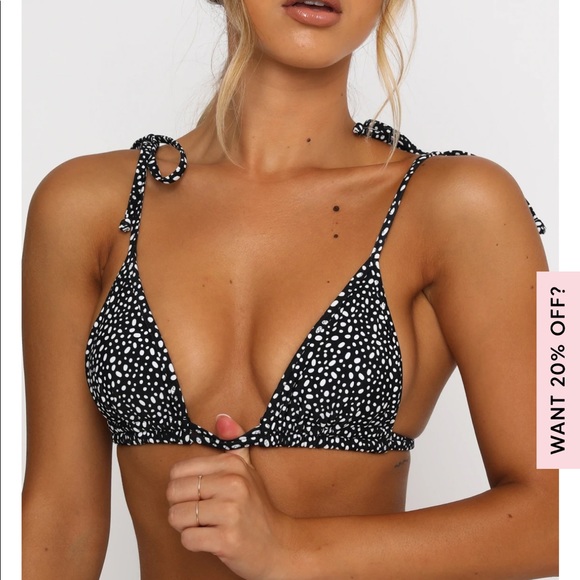 White Fox Boutique Black Speckle Bikini - Picture 4 of 7